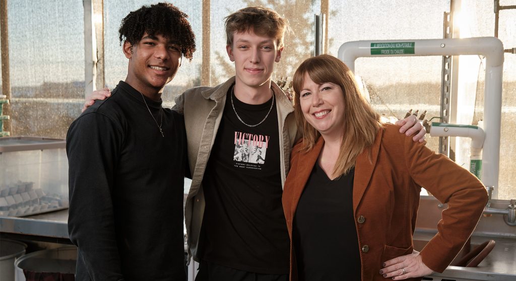 David, Antoine et Karine - Lauréats Challenge francophone