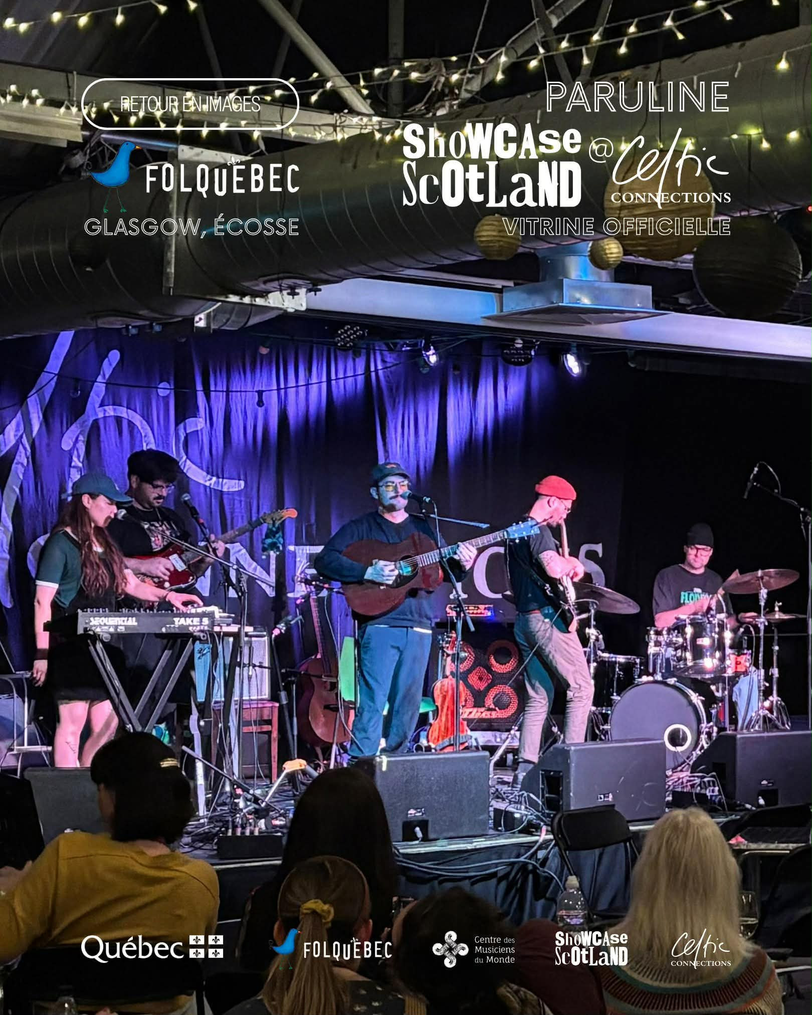 Paruline au Showcase Scotland
